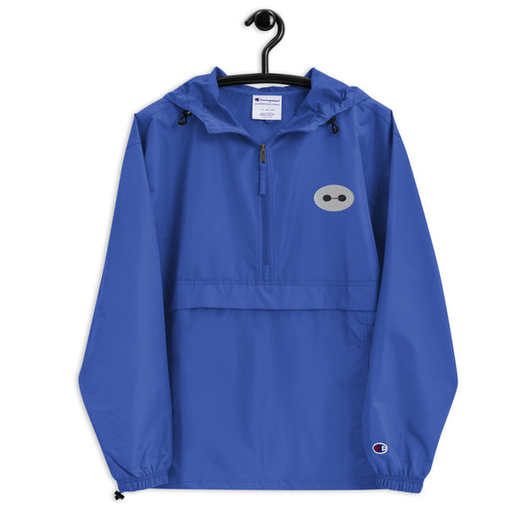 Baymax 1/2 Zip Embroidered Champion Packable Rain Jacket