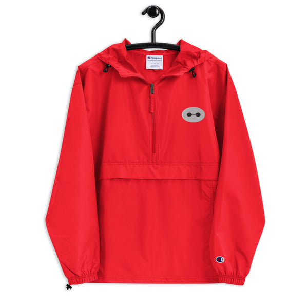 Baymax 1/2 Zip Embroidered Champion Packable Rain Jacket
