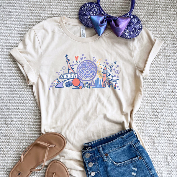 EPCOT T-Shirt Disney Parks Shirt Spaceship Earth Disney World Epcot T-Shirt
