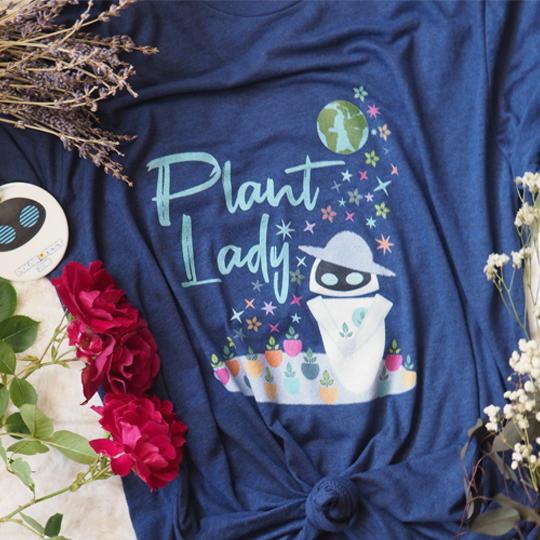 Plant Lady Tri-Blend T-Shirt EVE Disney Wall-E Inspired Short-Sleeve Unisex Tri-Blend