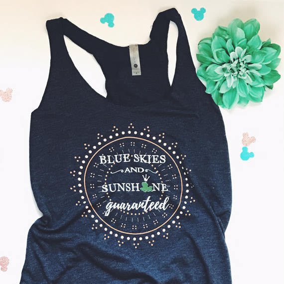 Blue Skies and Sunshine Guaranteed Disney Tiana Tank TopThe Princess and the Frog