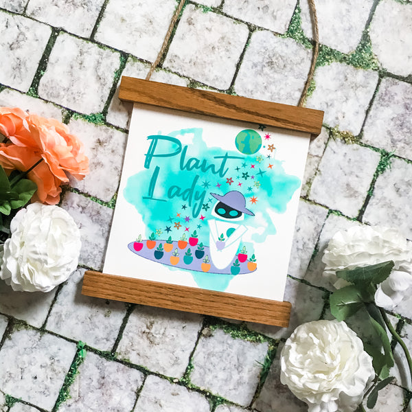 Plant Lady EVE Disney Wall-E Inspired Wall Art Print