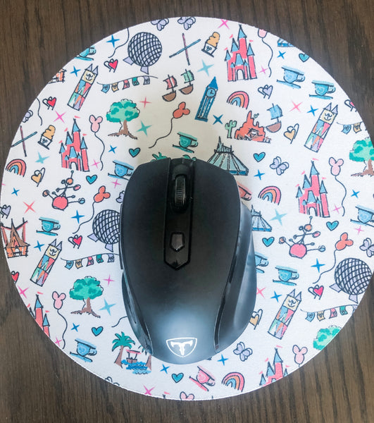 Walt Disney World Mousepad Disney Home Office Walt Disney World Icons Mouse Pad
