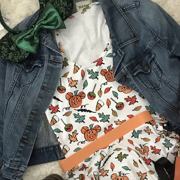 Mickey Pumpkin Halloween Crop Top Disney Halloween Boo to You Crop Top