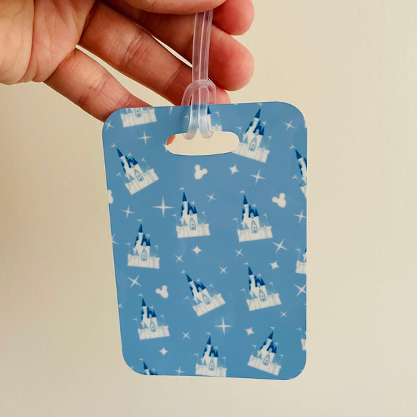 Cinderella Castle Blue Luggage Tag