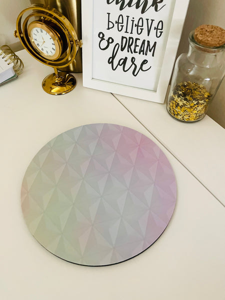 Epcot Pastel Spaceship Earth Disney Walt Disney World Mouse Pad Mousepad