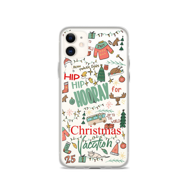 Christmas Vacation iPhone Case Hip Hip Hooray for Christmas Vacation Griswold Family Christmas iPhone Case