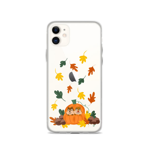 Chip and Dale Fall Pumpkin Disney Halloween  iPhone Case