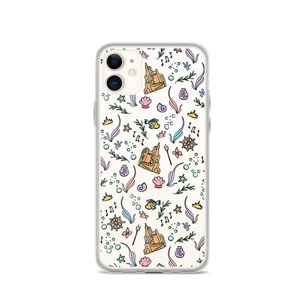 Little Mermaid Phone Case Disney iPhone Mermaid Castle Flounder Seashell iPhone Case