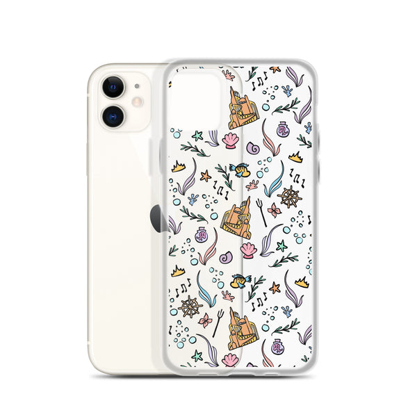 Little Mermaid Phone Case Disney iPhone Mermaid Castle Flounder Seashell iPhone Case