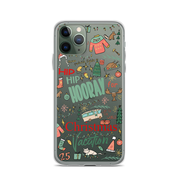 Christmas Vacation iPhone Case Hip Hip Hooray for Christmas Vacation Griswold Family Christmas iPhone Case