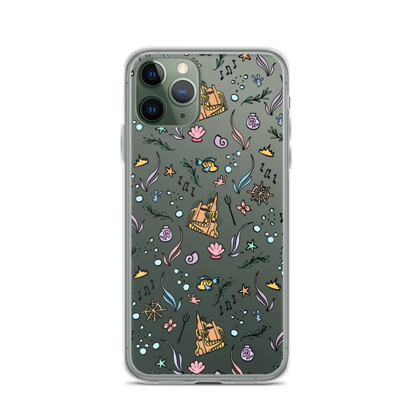 Little Mermaid Phone Case Disney iPhone Mermaid Castle Flounder Seashell iPhone Case