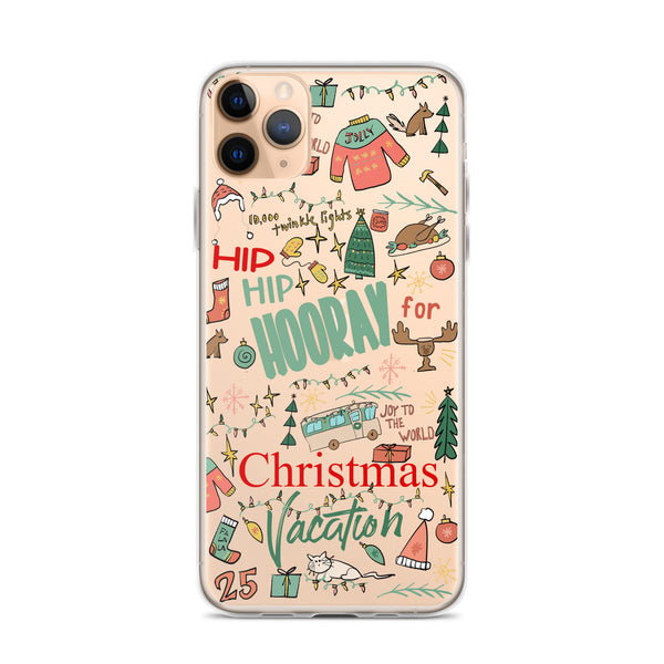 Christmas Vacation iPhone Case Hip Hip Hooray for Christmas Vacation Griswold Family Christmas iPhone Case