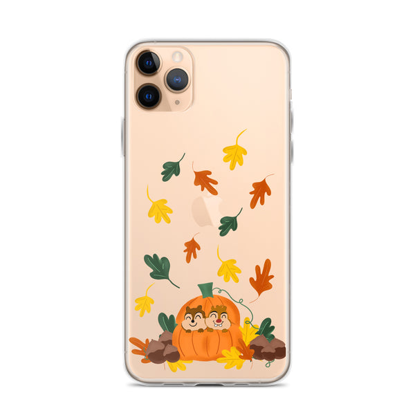 Chip and Dale Fall Pumpkin Disney Halloween  iPhone Case