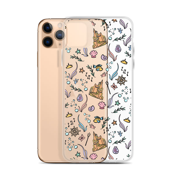 Little Mermaid Phone Case Disney iPhone Mermaid Castle Flounder Seashell iPhone Case
