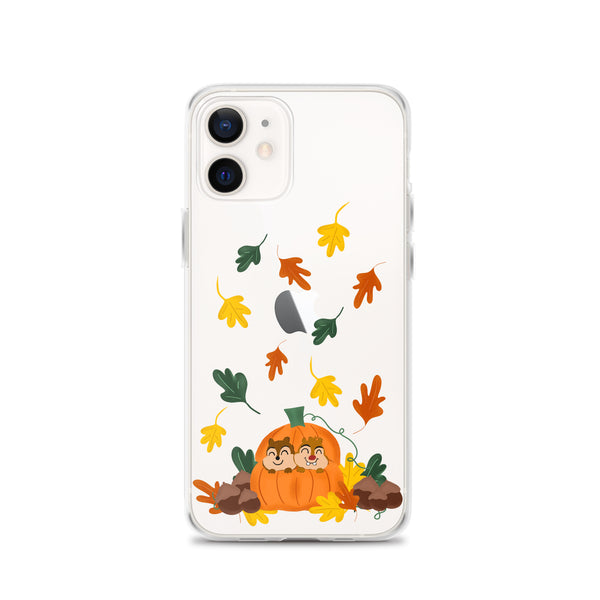 Chip and Dale Fall Pumpkin Disney Halloween  iPhone Case