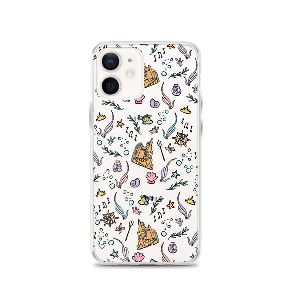 Little Mermaid Phone Case Disney iPhone Mermaid Castle Flounder Seashell iPhone Case
