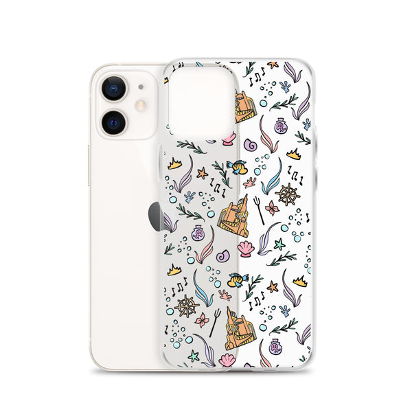 Little Mermaid Phone Case Disney iPhone Mermaid Castle Flounder Seashell iPhone Case