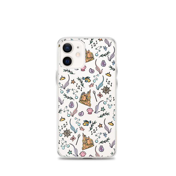 Little Mermaid Phone Case Disney iPhone Mermaid Castle Flounder Seashell iPhone Case