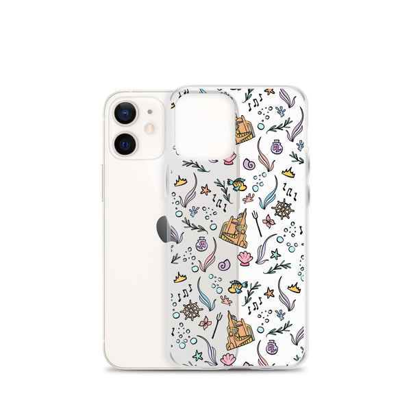Little Mermaid Phone Case Disney iPhone Mermaid Castle Flounder Seashell iPhone Case