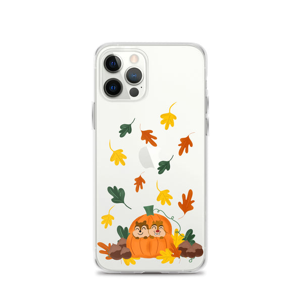 Chip and Dale Fall Pumpkin Disney Halloween  iPhone Case