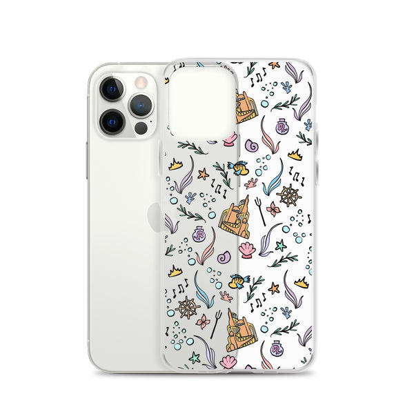 Little Mermaid Phone Case Disney iPhone Mermaid Castle Flounder Seashell iPhone Case