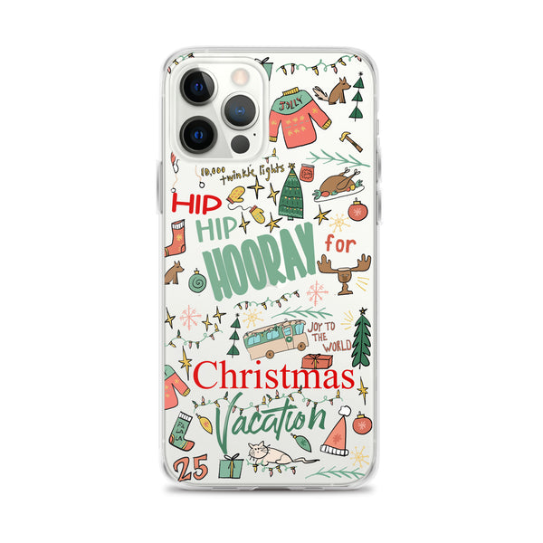 Christmas Vacation iPhone Case Hip Hip Hooray for Christmas Vacation Griswold Family Christmas iPhone Case