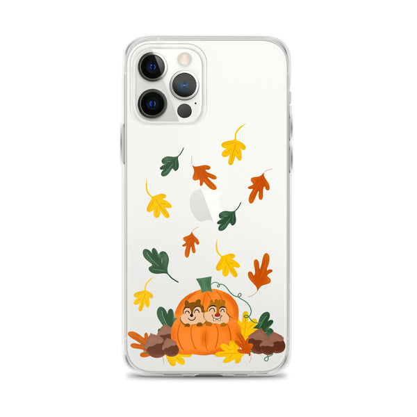Chip and Dale Fall Pumpkin Disney Halloween  iPhone Case