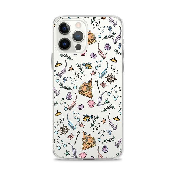 Little Mermaid Phone Case Disney iPhone Mermaid Castle Flounder Seashell iPhone Case