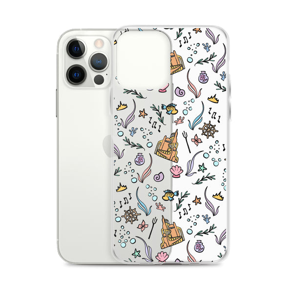 Little Mermaid Phone Case Disney iPhone Mermaid Castle Flounder Seashell iPhone Case