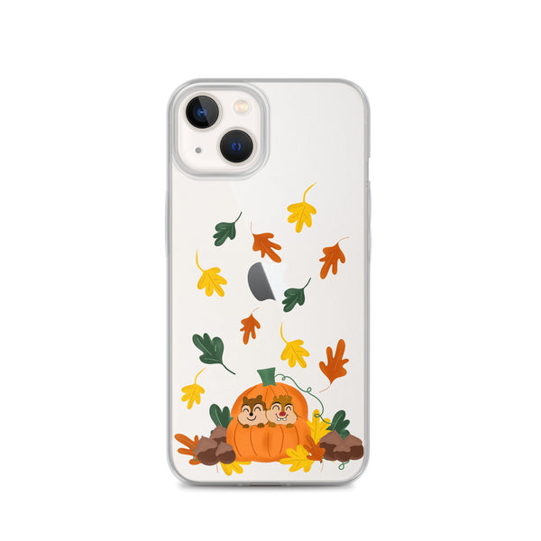 Chip and Dale Fall Pumpkin Disney Halloween  iPhone Case