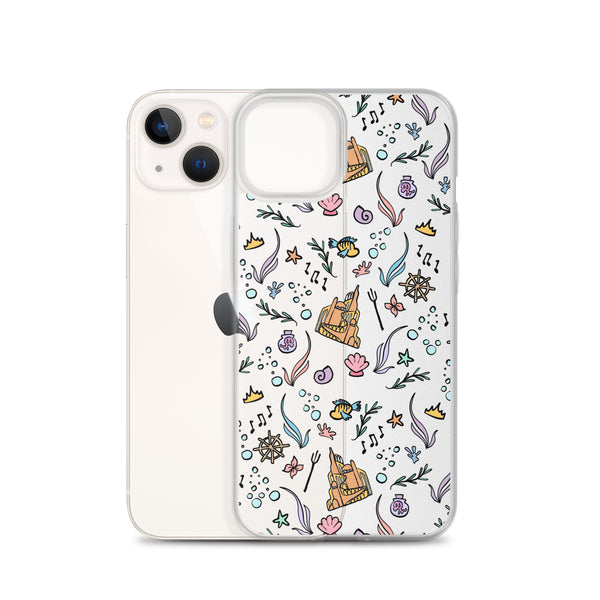 Little Mermaid Phone Case Disney iPhone Mermaid Castle Flounder Seashell iPhone Case