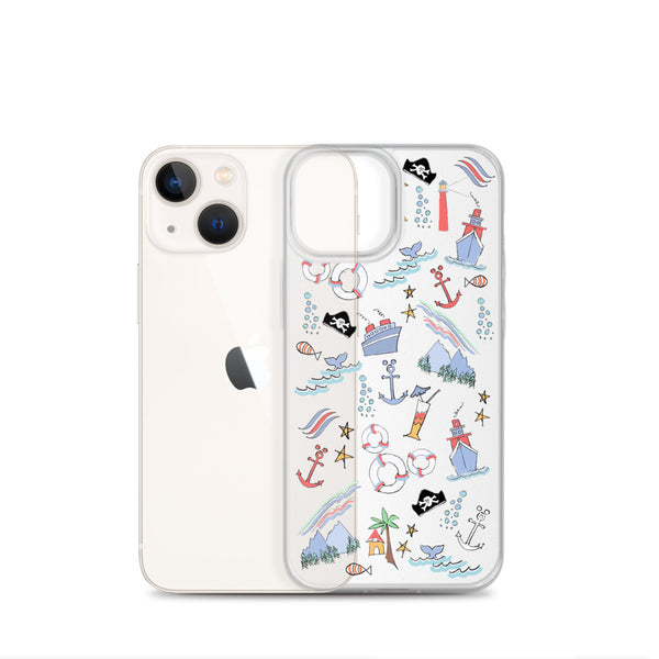 Disney Cruise Line iPhone Case Sail Away with Me Disney Cruise Sketch Disney iPhone Case