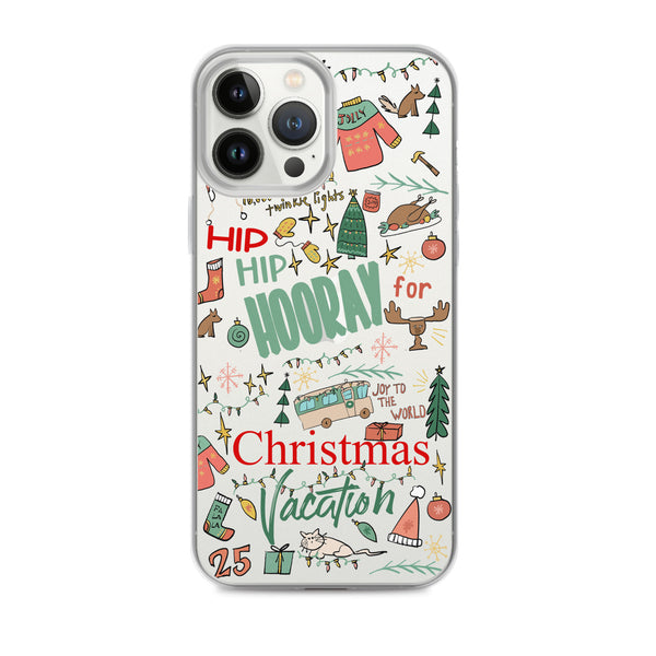 Christmas Vacation iPhone Case Hip Hip Hooray for Christmas Vacation Griswold Family Christmas iPhone Case