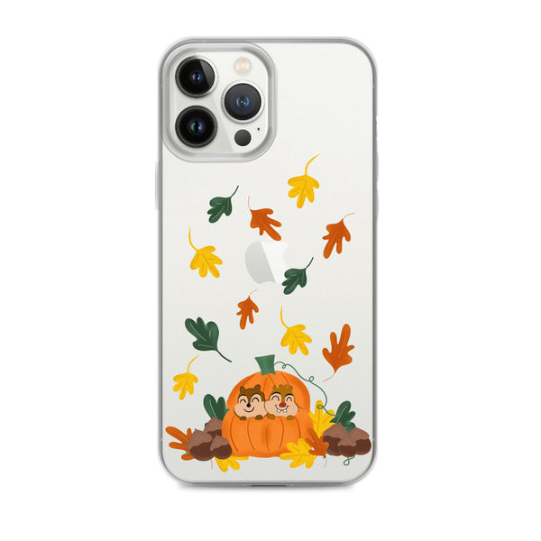Chip and Dale Fall Pumpkin Disney Halloween  iPhone Case