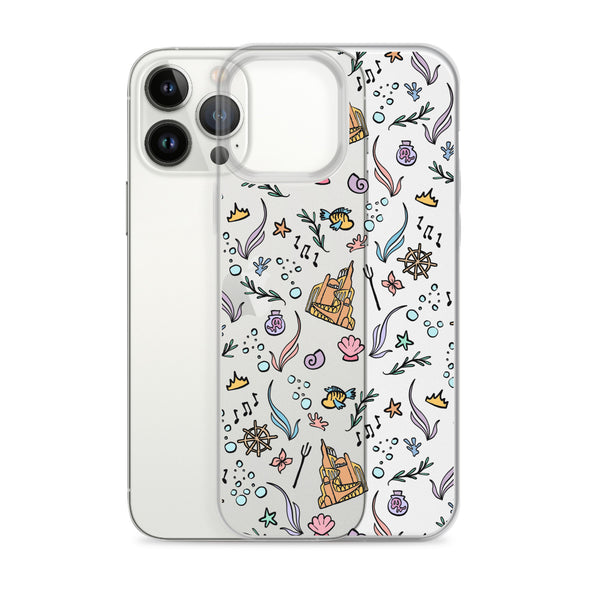 Little Mermaid Phone Case Disney iPhone Mermaid Castle Flounder Seashell iPhone Case