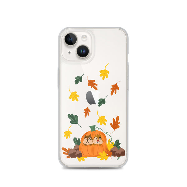 Chip and Dale Fall Pumpkin Disney Halloween  iPhone Case