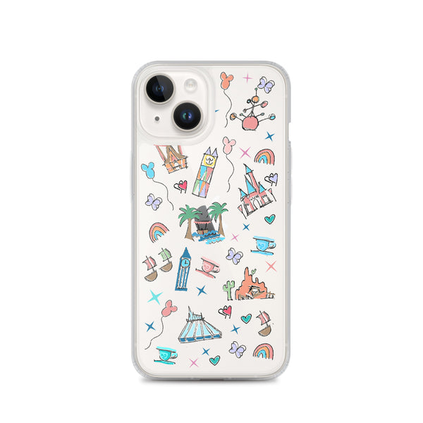 Disneyland iPhone Case California Dreamin'  Disney Inspired Icon iPhone Case