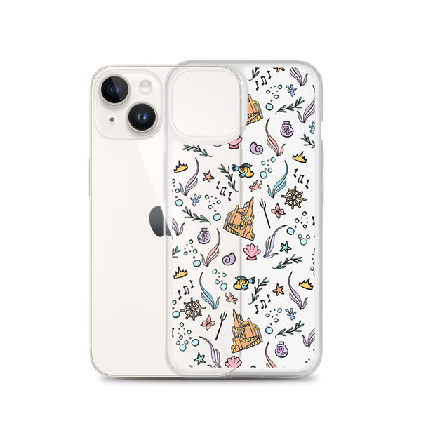 Little Mermaid Phone Case Disney iPhone Mermaid Castle Flounder Seashell iPhone Case
