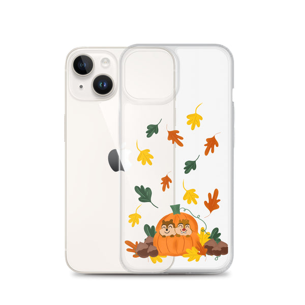 Chip and Dale Fall Pumpkin Disney Halloween  iPhone Case