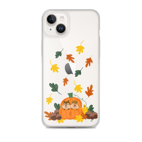 Chip and Dale Fall Pumpkin Disney Halloween  iPhone Case