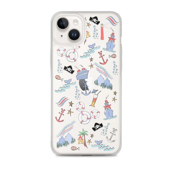Disney Cruise Line iPhone Case Sail Away with Me Disney Cruise Sketch Disney iPhone Case