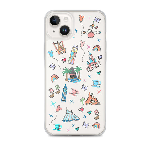Disneyland iPhone Case California Dreamin'  Disney Inspired Icon iPhone Case