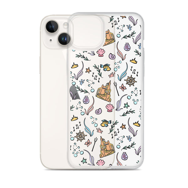 Little Mermaid Phone Case Disney iPhone Mermaid Castle Flounder Seashell iPhone Case