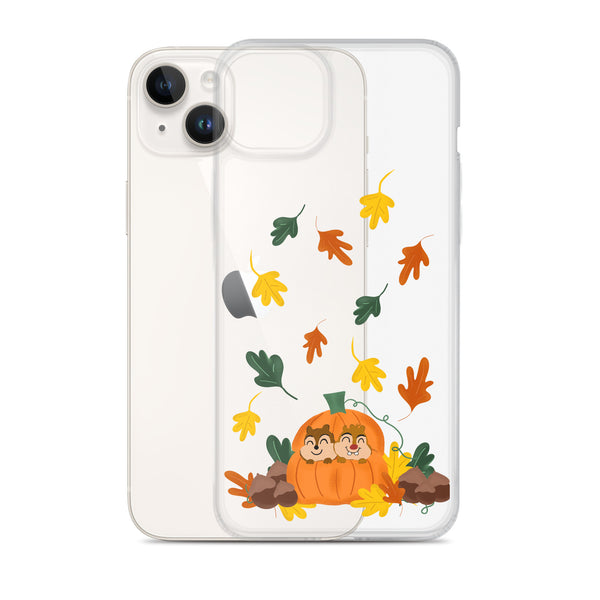 Chip and Dale Fall Pumpkin Disney Halloween  iPhone Case