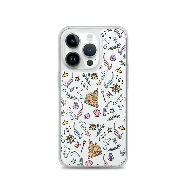 Little Mermaid Phone Case Disney iPhone Mermaid Castle Flounder Seashell iPhone Case