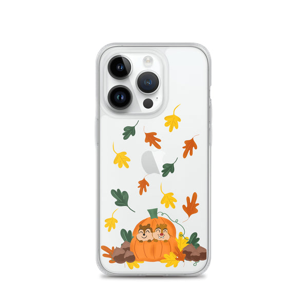 Chip and Dale Fall Pumpkin Disney Halloween  iPhone Case