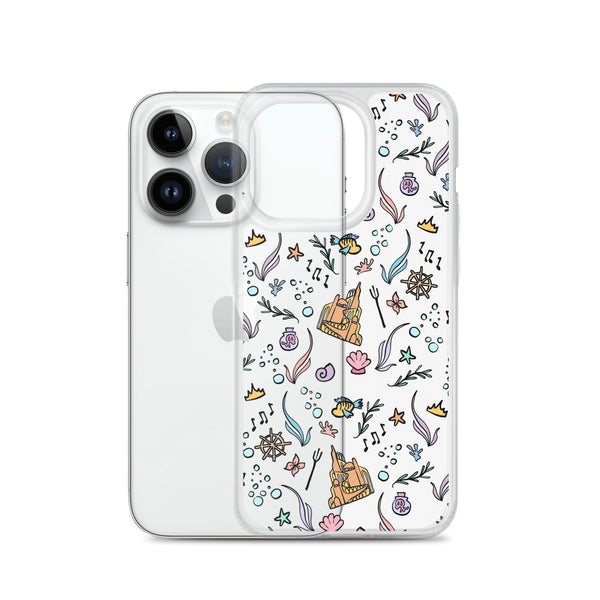 Little Mermaid Phone Case Disney iPhone Mermaid Castle Flounder Seashell iPhone Case