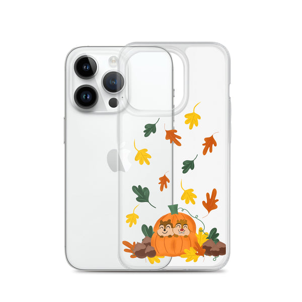 Chip and Dale Fall Pumpkin Disney Halloween  iPhone Case