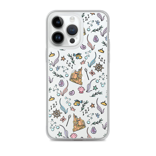Little Mermaid Phone Case Disney iPhone Mermaid Castle Flounder Seashell iPhone Case